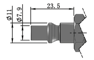 ARO210 Пневматические быстрые сцепления   1250 L/Min, 35 bar, стальные сцепления с отключением, покрытые цинком