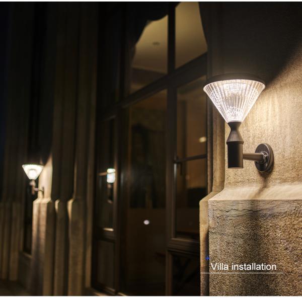 Современная наивысшая мощность 15w датчика ночи привела солнечную лампу стены для двора сада декоративного