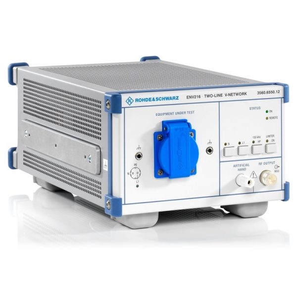 Rohde and Schwarz ENV216 Two-Line V-Network for 9 kHz to 30 MHz Disturbance Voltage Measurements on Single-Phase EUTs Compliant with CISPR 16-1-2