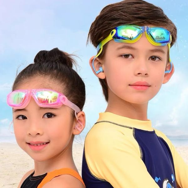 Professional PC Frame Anti Fog Children Swimming Goggles With Adjustable Strap
