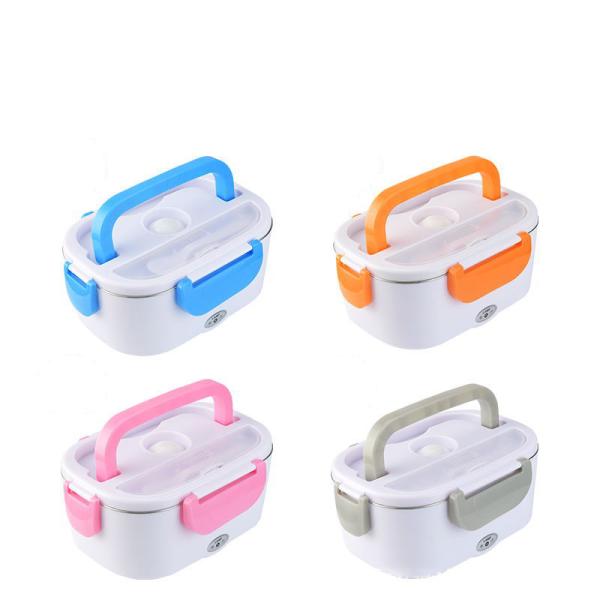 1.5L Capacity Stainless Steel Electric Food Warmer Lunch Box For Your On-the-Go Meals