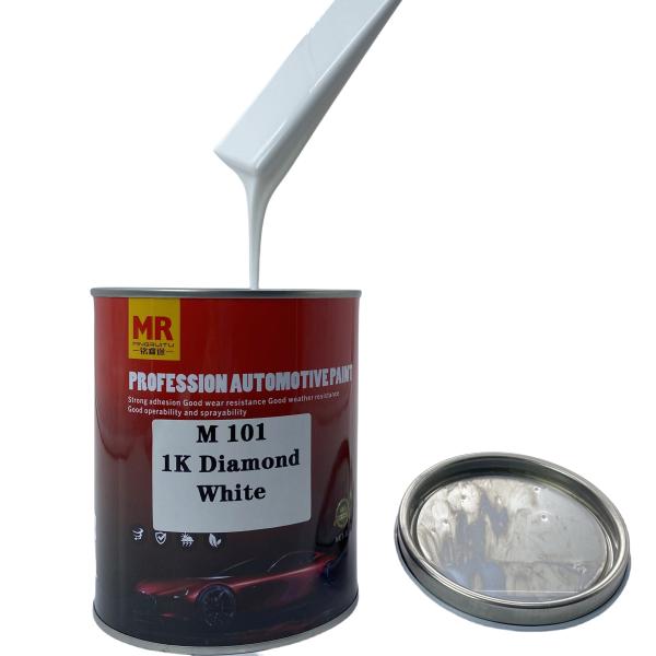 M101 Longue durée 1K Peinture automobile blanche diamantée en acrylique