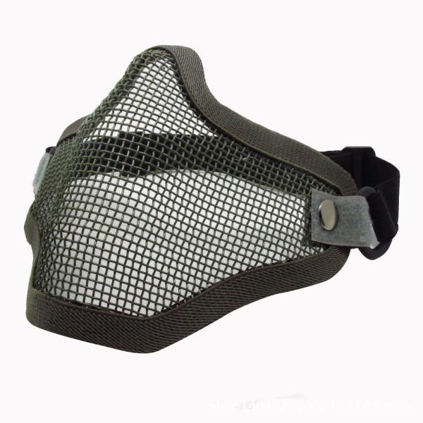 Military Equipment Half Face Wire Mask Outdoor Field Facial Safety Protective Mask Mesh