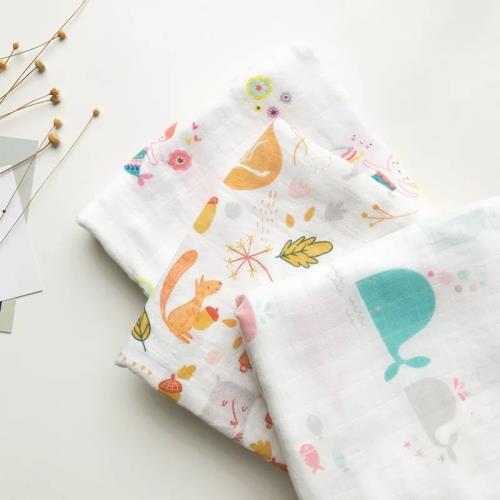 Gauze Muslin Receiving Blankets , Organic Muslin Blankets Breathable
