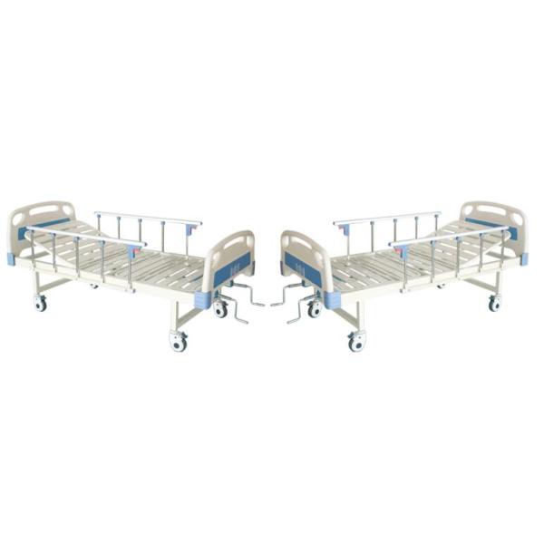Semi Fowler 2 Crank Manual 250KG Medical Hospital Beds Mobile With Castors