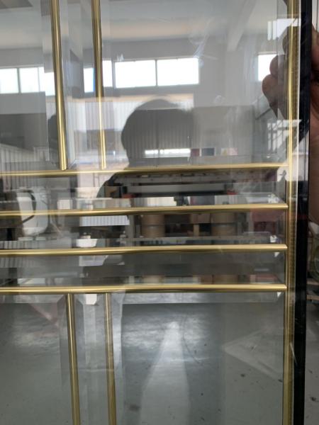 No welding brass caming decorative door panel inserts  1 thickness