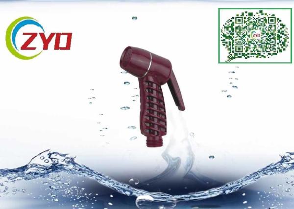 Bright Surface Portable Bidet Shower , Hand Stripe Design Bidet Jet Spray Gun