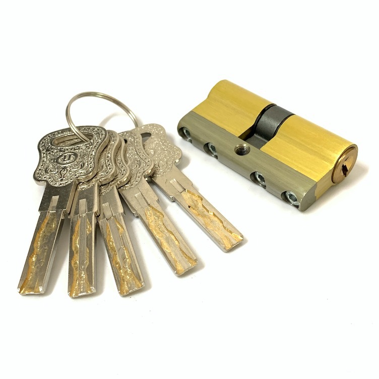 60mm Cylinder Key Locks Anti Break Euro Lock Cylinder Custom Size