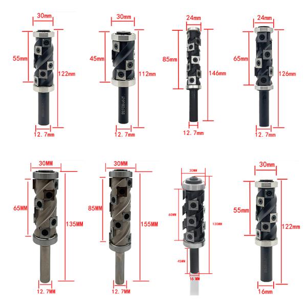 Spindle Moulder Cutter Customization Spiral Flush Trim Router Bits Carbide Insert With Removable Carbide Inserts