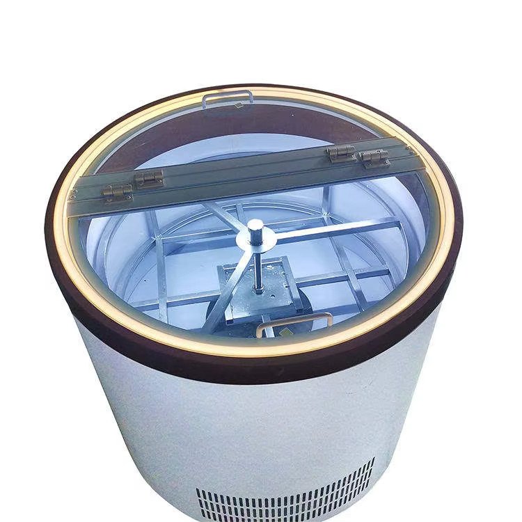 Circular Display Cabinet with Powerful Functions and Easy to Operate Ice Cream Cake Display Cabinet