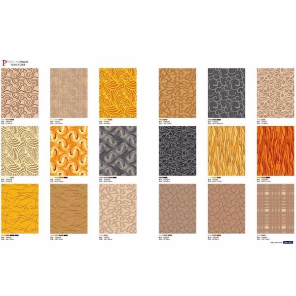 Decorative colorful stripe drawing nylon residential carpet