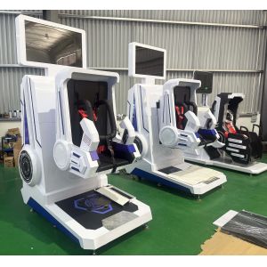 Máquina de simulador de realidad virtual 9d Simulador de realidad virtual 4K Resolución para parque temático