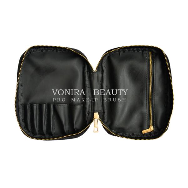 Pro Cosmetic Tool Case Makeup Brush Holder Bag For Travel Black