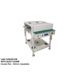 Transportador de link de PCB de 0,6 m 0,8 m Trilho duplo com largura ajustável