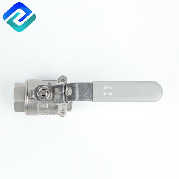 Manual BSP Thread 2PC Ball Valve Cf8m 1000 Wog Sandblasting Iso9001