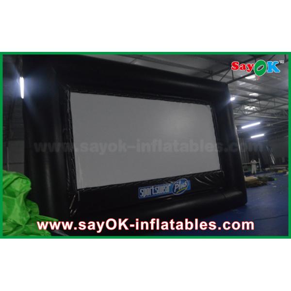 Ткань Оксфорда киноэкрана репроектора раздувного большого экрана на открытом воздухе черно-белая раздувная