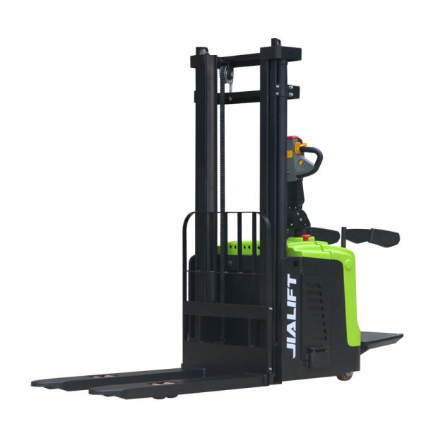 Adjustable Electric Stacker Rated Traction Weight 2000kg 3030mm Motorized Stacker