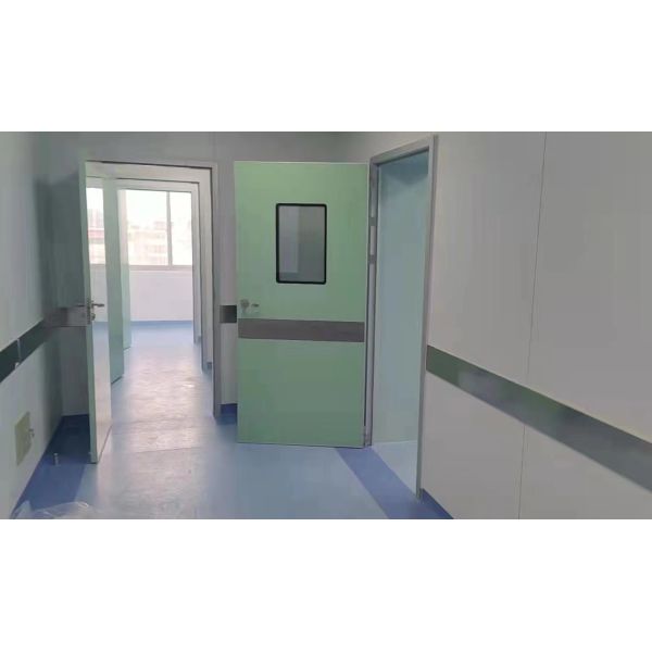Operating Theater Clinic Sliding Door Aluminum Frame Steel Core Hermetic Sliding Hospital Doors