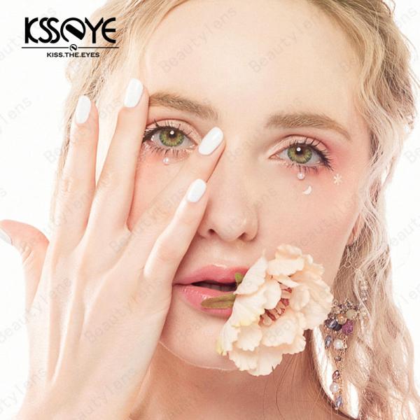 Контактные линзы цвета KSSEYE удобные предписанные для градуированных глаз