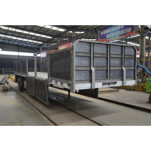 40 тонн 45 60 кубических U-типа тандемный наклонный трейлер с тандемным гидравлическим подъемником и конструкцией