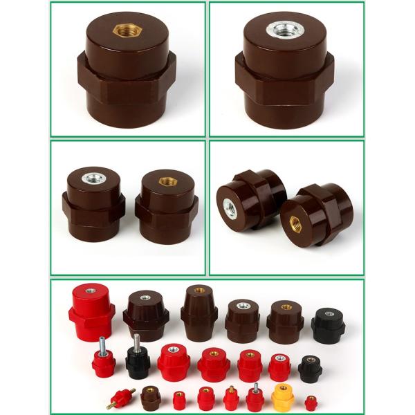 Барабанчик изолятора автомобильного аккумулятора изолятора M8 шинопровода столба электрический шестиугольный