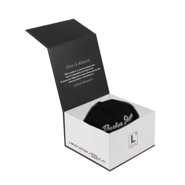 Hot Stamp Apparel Paper Box Hard Cardboard Baseball Cap Gift Box Fashionable