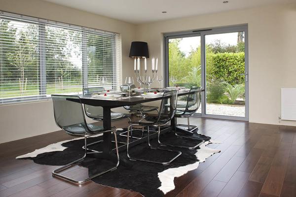 Durable Aluminium Sliding Glass Doors Anodized Surface Finishing Sliver Color pocket slide door,room sliding door cheap