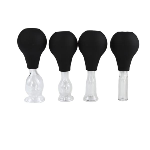 Massage Tools Silicone Glass Suction Cupping Set for Face Guasha Wrinkle Removal Skin Care Spa Beauty Salon Therapy Cups