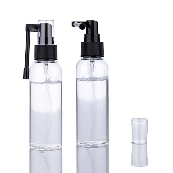 18/410 Медицинская черная пластиковая бутылка с носовым спреем, стерильная для легкого ношения.