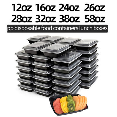 SGS CE 12oz To 58oz Recyclable Food Takeaway Boxes For Food Delivery