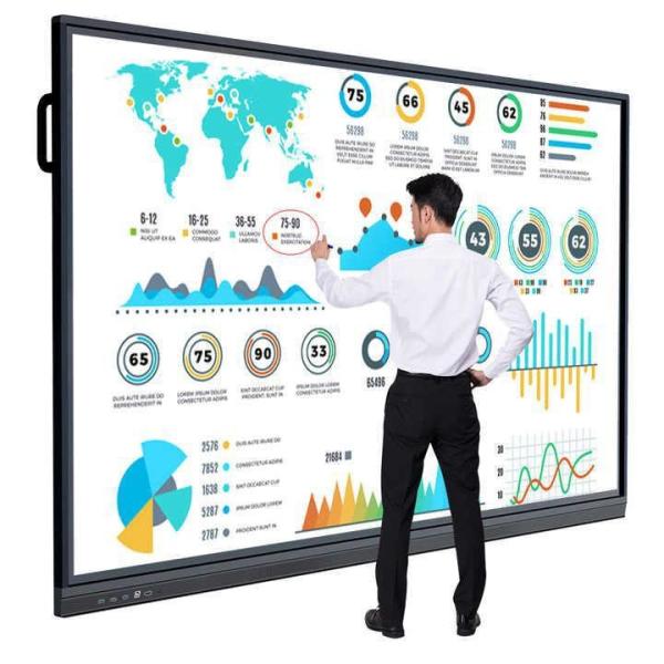 98 Inches Interactive Whiteboard with 20 Points Touch and 4K Screen Panels for Smart Education