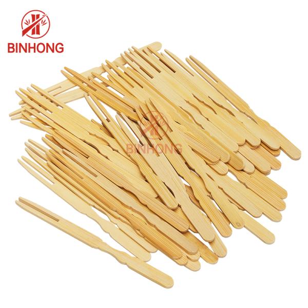 Устранимые ручки протыкальника плода Moso бамбуковые 9cm