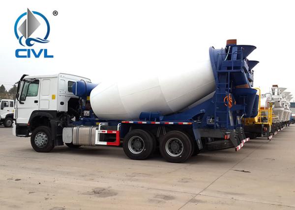 Pto Cement Mixer Truck Concrete Mixing Equipment With Safety Belts For Driver