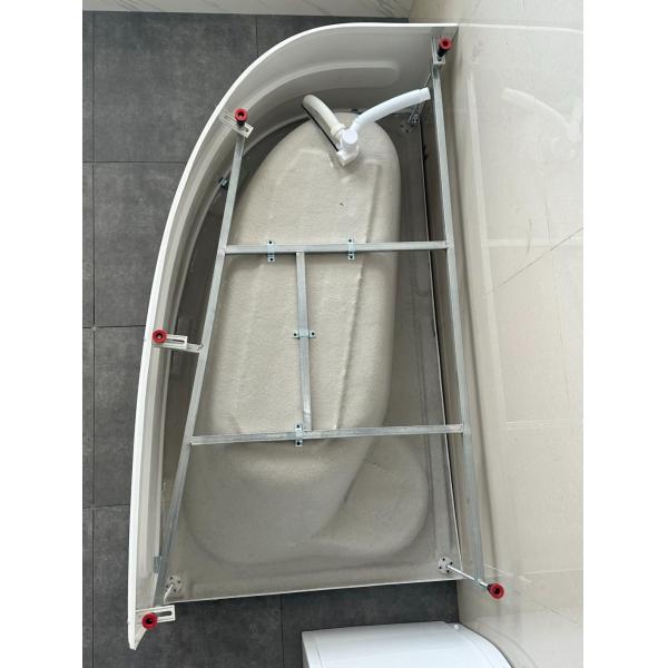 Customization Left Corner Acrylic Bathtub with Separatable Front Panel Built in Tub