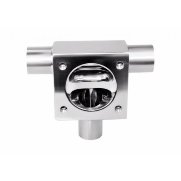 AISI 316L  3 Way Sanitary Diaphragm Valves 3/4'' To 3''  With Butt - Weld Ends