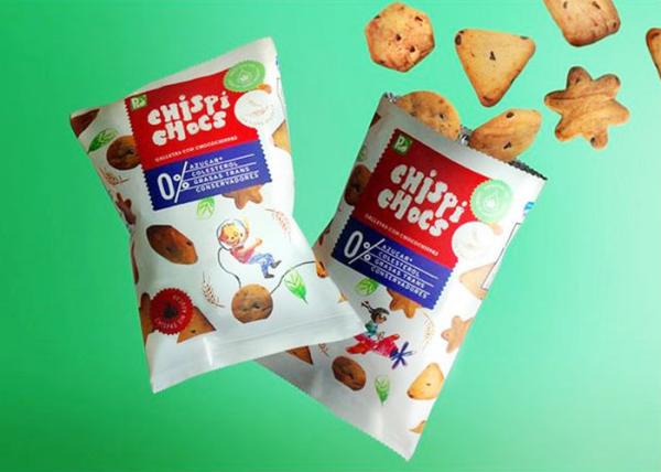 Color Printing 3 Side Seal Pouch For Cookie , Laminated Material Back Seal bag
