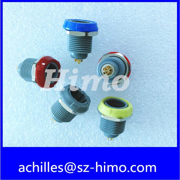 Push Pull Self-Locking Male And Female 4 Pin 1P Series Plastic Lemo Panel Mounted Socket