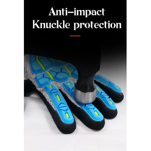 Heavy Duty Impact Protection Safety Work TPR Gloves Comfort In Tough Work Environments