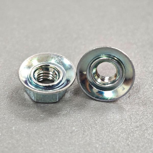 M16 Color Zinc Hexagon Flange Nut Passivated Finish for Heavy Industry