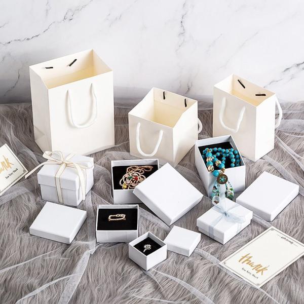 Hot Stamping Paper Jewelry Boxes Bow Tie Lid And Base Cardboard Paper Packaging Gift Box