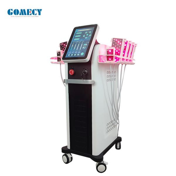 Máquina de escultura de corpo portátil vertical 6D Lipo Laser com 6 comprimentos de onda