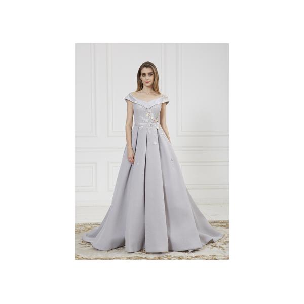 Spring Autumn Long Sleeve Wedding Dresses , Spandex / Polyester Long Dresses For Weddings