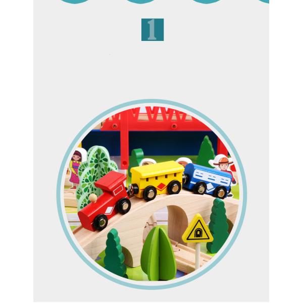 Mini Wooden 88pcs City Road Builder Wooden Board Game