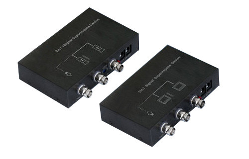2 to 1 Video Multiplexer over Coax & Signal Superimpose Device
