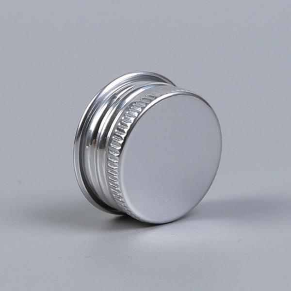 Aluminium Shiny Silver Disc Top Caps 20/410 For Food Skin Personal Care