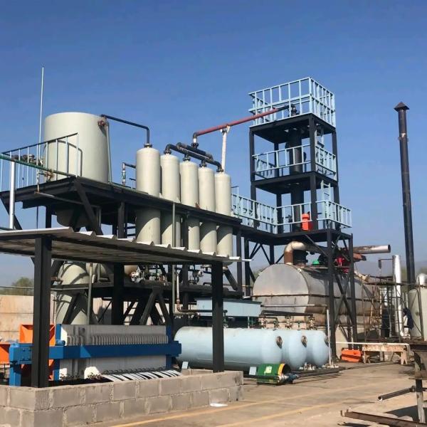 15.5kw Pyrolysis and Distillation System for Recycling Old Tyre Tire Plastic Oil Sludge