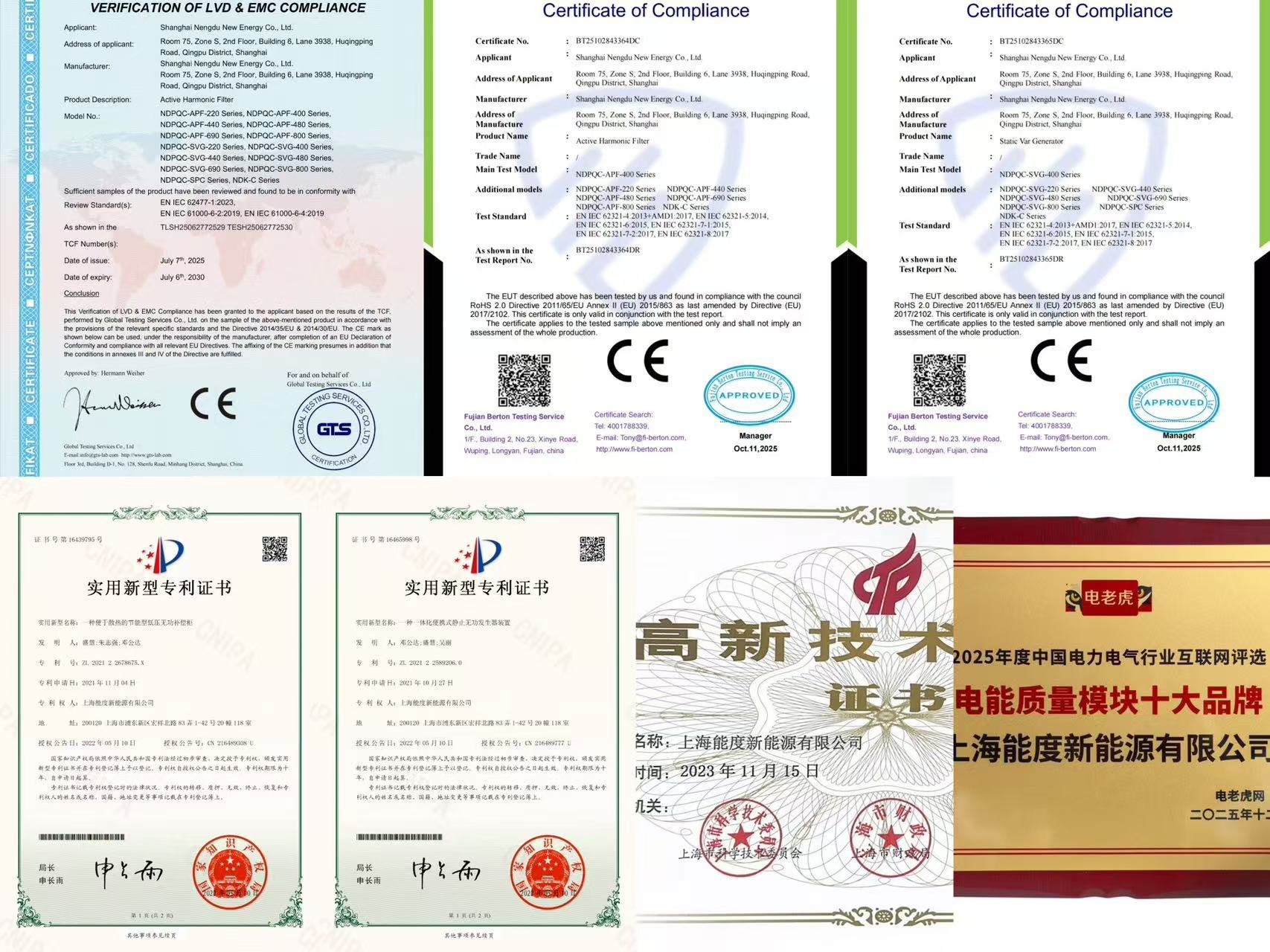Low Voltage HPFC Hybrid Reactive Power Equipment Optimize Power Factor Continuously
