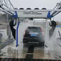 Single Arm Touchless Car Wash Equipment With 6 Dryers And 8m Lx5mm Rail Size Touch Free Automatic Car Wash Water Reclamation System