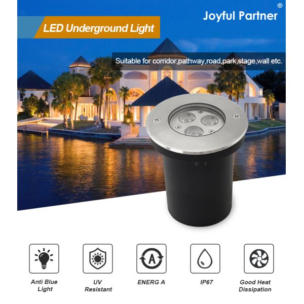 LED Underground Light 3W 6W 9W RGB Color Changing Recessed Mounted Energy level A