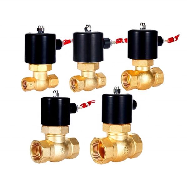 Etrany 2Way 1 1/2in Steam DC24V Brass Material Stop Solenoid Valve Normal